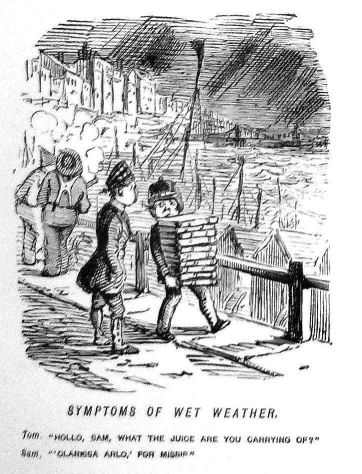 Clarissa cartoon by John Leech from Punch